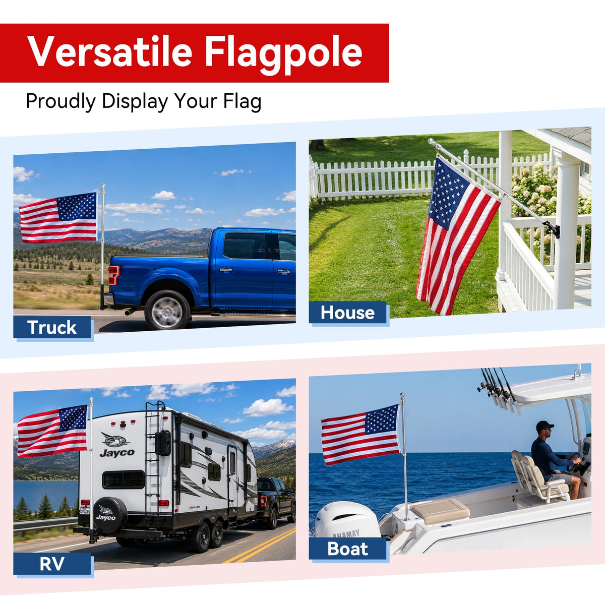 5FT One Piece Flag Pole G360098