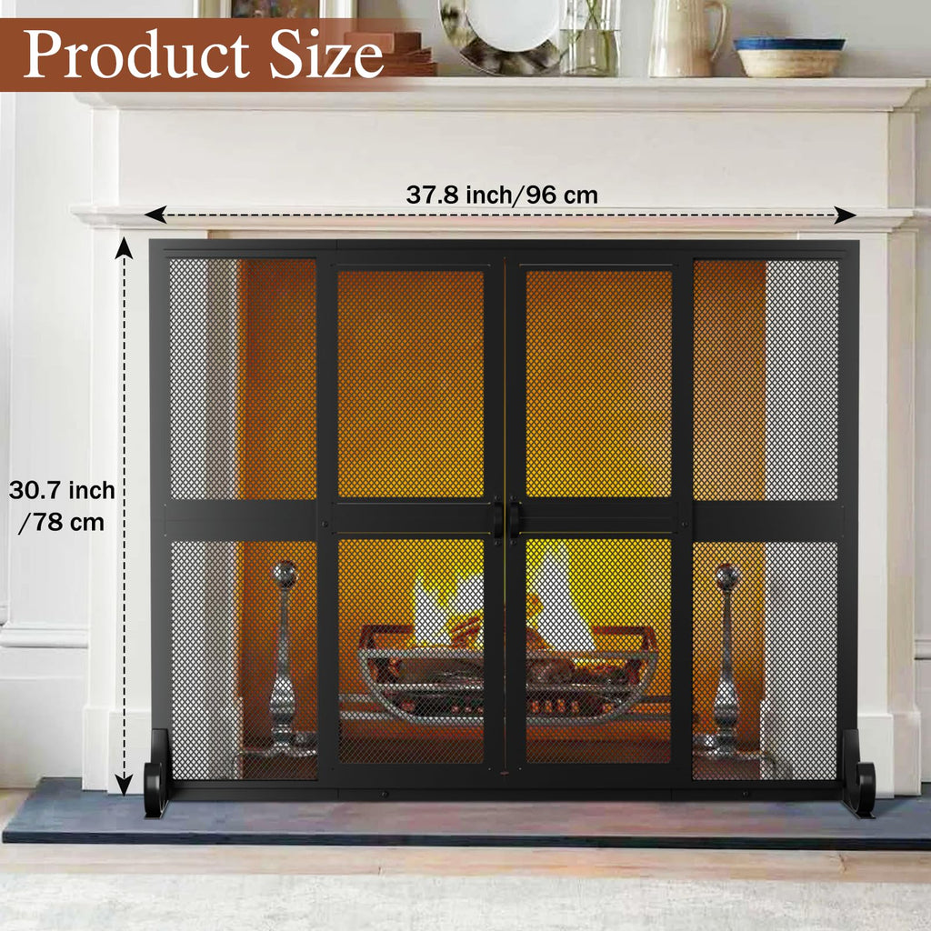 Fireplace Screen with Sliding Doors Z67143