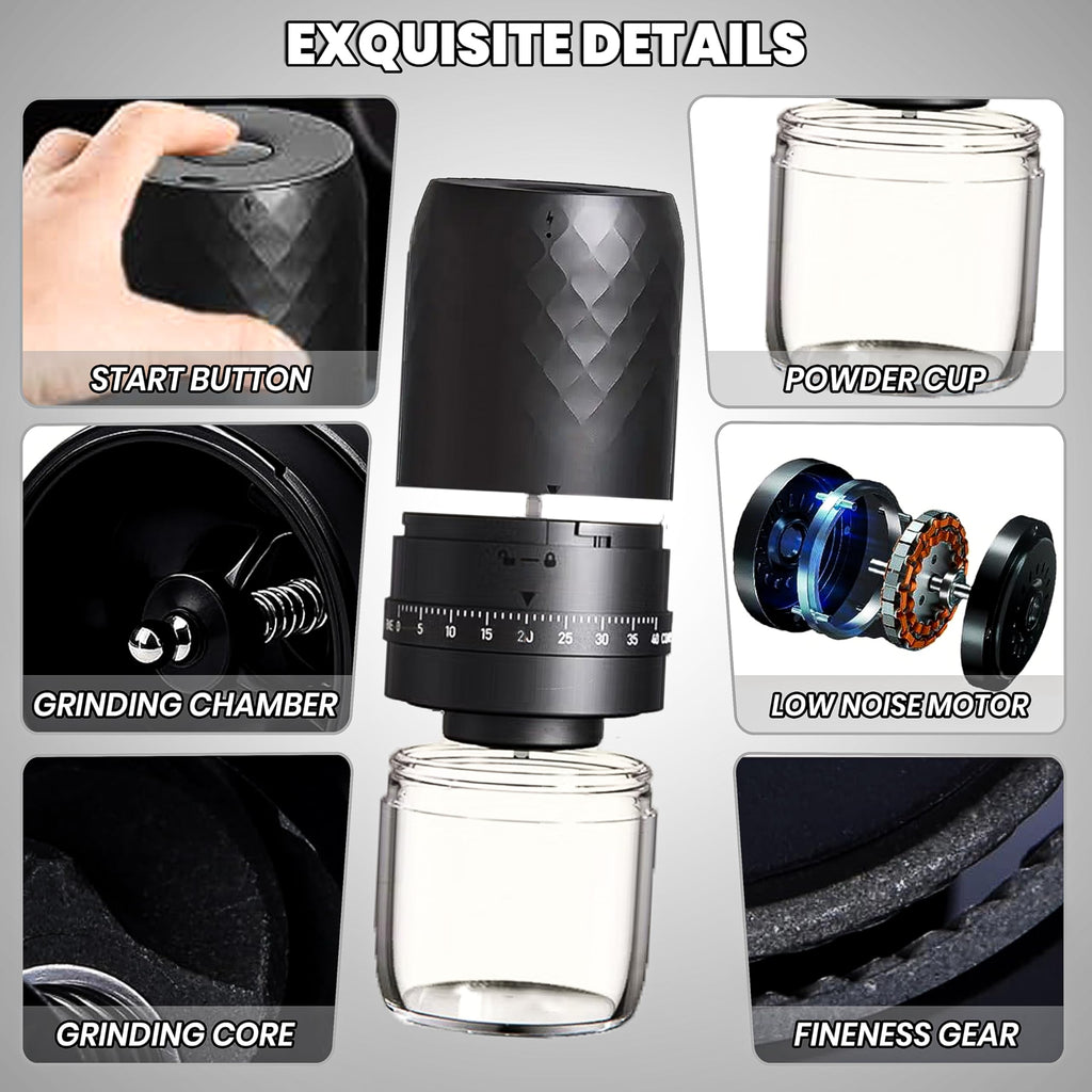 Electric Burr Coffee Grinder with 40 Grind Settings J43950