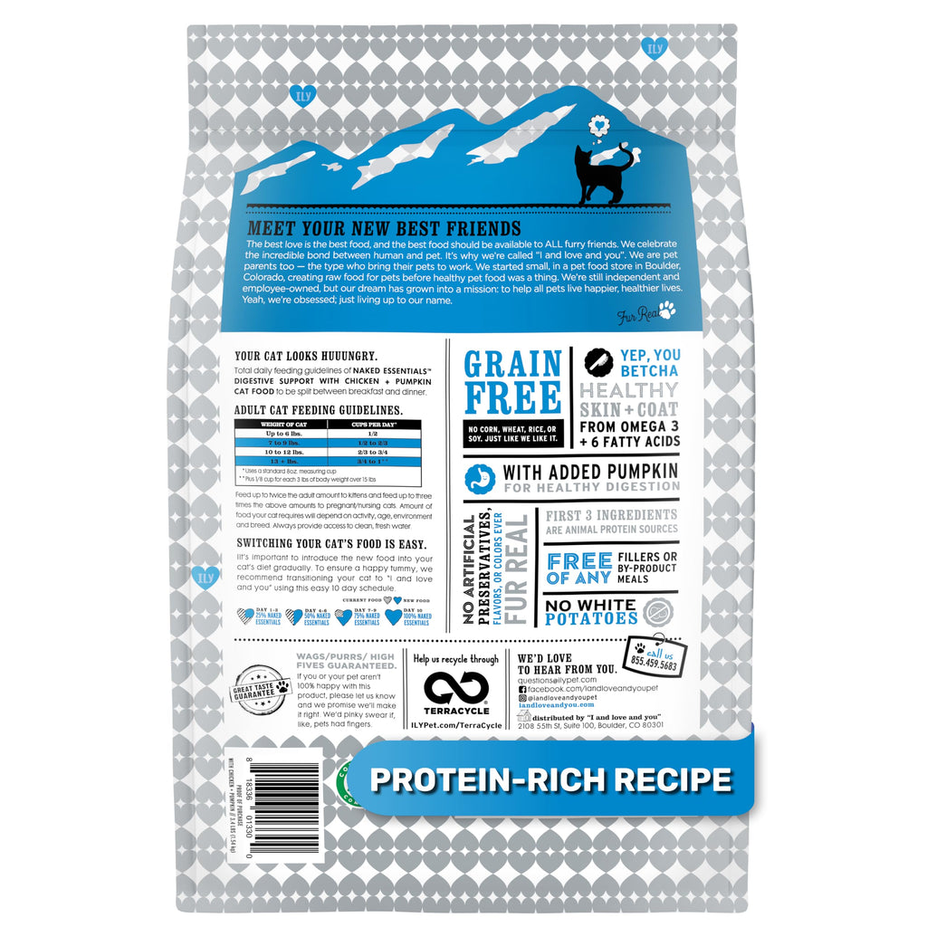 Grain Free Chicken Pumpkin Dry Cat Food G16659