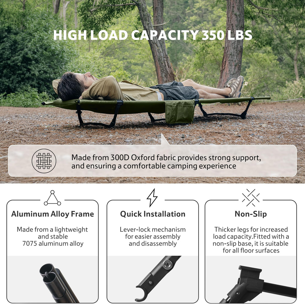Folding Camping Cot B9561