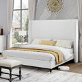 Queen Bed Frame Upholstered Bed White H669789