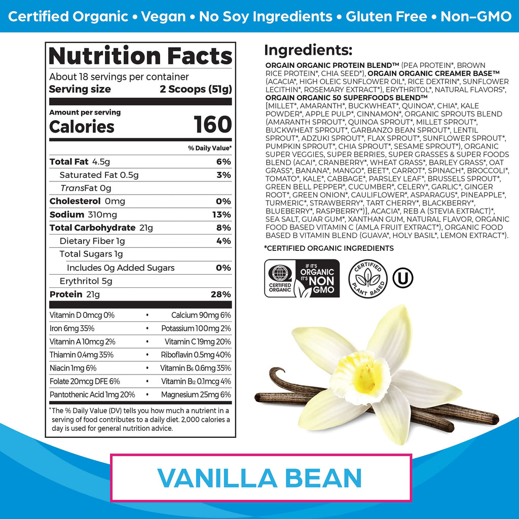 Organic Vegan Protein Powder + Superfoods Powder Bundle X79123