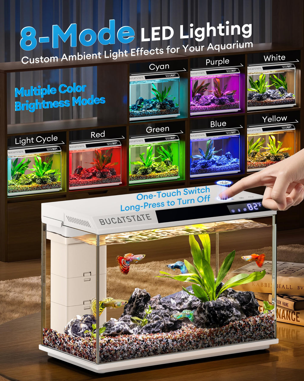 2.6 Gallon Small Fish Tank D5810
